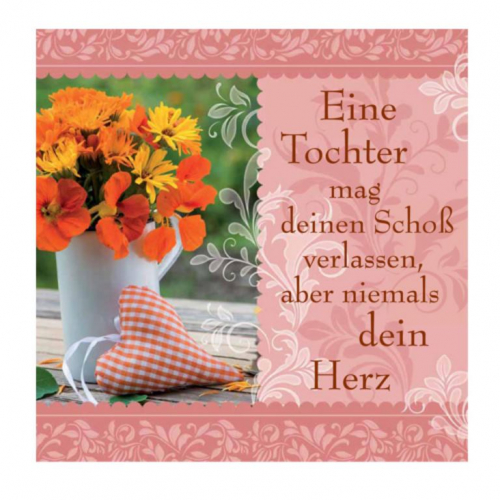 Romantisches Geschirrtuch: Eine Tochter mag...