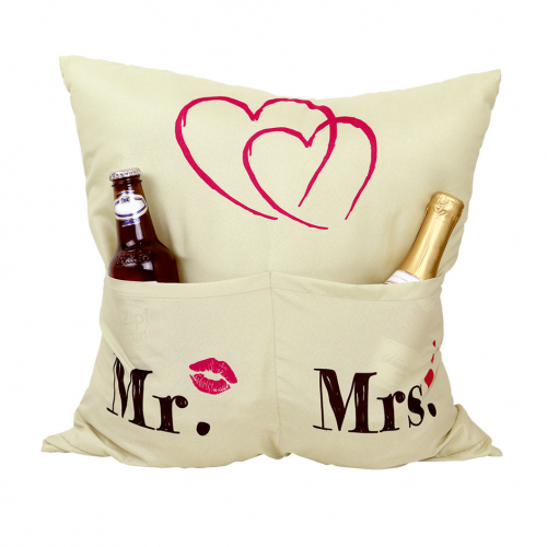 Sofahelden - Geschenkekissen- Mr. & Mrs.