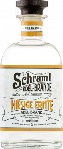 Schraml Hiesige Ernte Edel-Brand - Aus besten Äpfeln, Birnen, Zwetschgen und Vogelbeeren